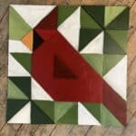 Bird Barn Quilt with 3D pieces