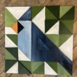 Bird Barn Quilt with 3D pieces